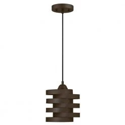 Charlize 1-Light Oil Rubbed Bronze Mini Pendant with Metal and Clear Glass Shade by Westinghouse -Westinghouse Shop oil rubbed bronze westinghouse pendant lights 6369300 4f 1000