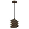 Charlize 1-Light Oil Rubbed Bronze Mini Pendant with Metal and Clear Glass Shade by Westinghouse