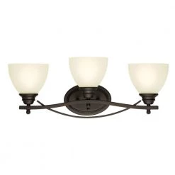Elvaston 3-Light Oil-Rubbed Bronze Wall Mount Bath Light by Westinghouse