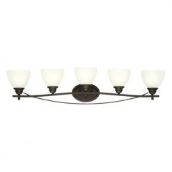 Elvaston 5-Light Oil-Rubbed Bronze Wall Mount Bath Light by Westinghouse
