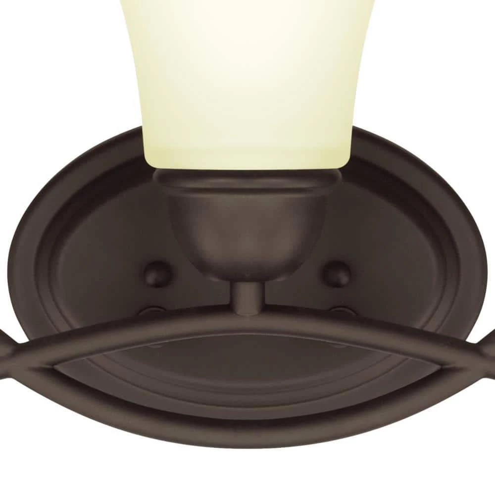 Dunmore 3-Light Oil Rubbed Bronze Wall Mount Bath Light by Westinghouse 4 Dunmore 3-Light Oil Rubbed Bronze Wall Mount Bath Light by Westinghouse - Image 4