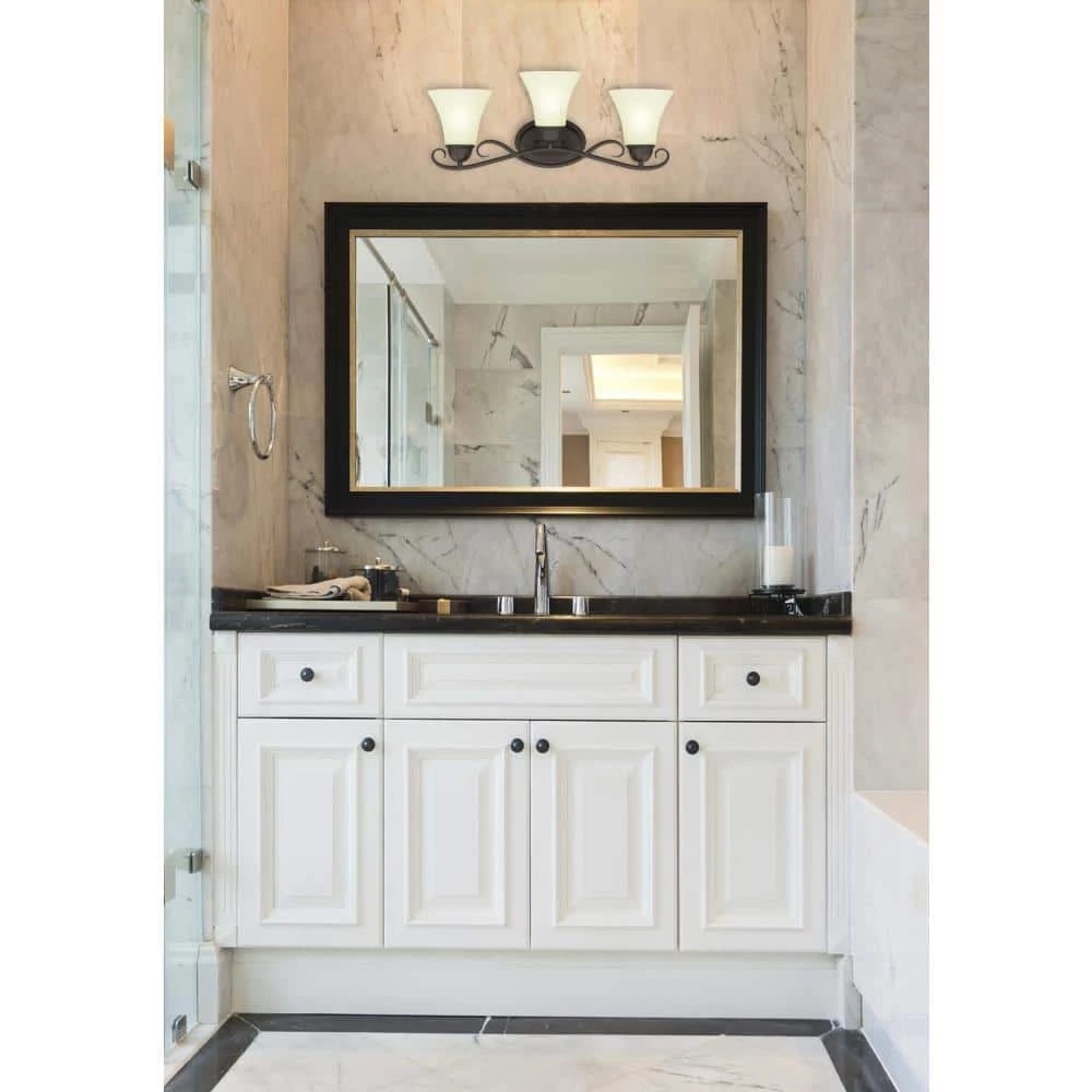 Dunmore 3-Light Oil Rubbed Bronze Wall Mount Bath Light by Westinghouse 2 Dunmore 3-Light Oil Rubbed Bronze Wall Mount Bath Light by Westinghouse - Image 2