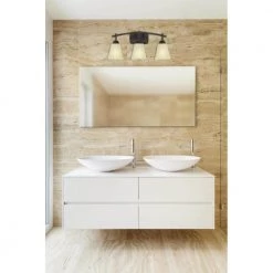 Midori 3-Light Oil Rubbed Bronze Wall Mount Bath Light by Westinghouse -Westinghouse Shop oil rubbed bronze westinghouse vanity lighting 6307500 31 1000