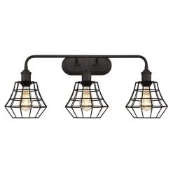 Nathaniel 3-Light Oil Rubbed Bronze Wall Mount Bath Light by Westinghouse