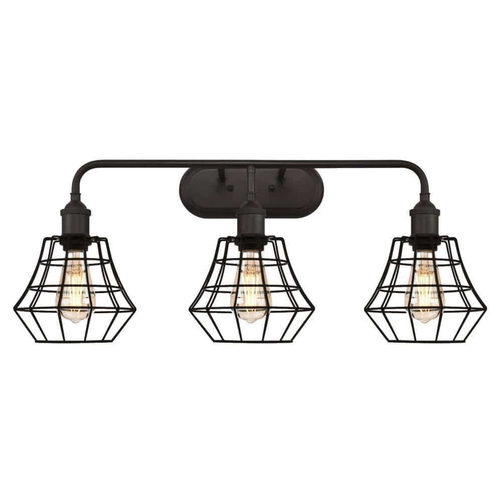 Nathaniel 3-Light Oil Rubbed Bronze Wall Mount Bath Light by Westinghouse 1 Nathaniel 3-Light Oil Rubbed Bronze Wall Mount Bath Light by Westinghouse