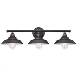 Iron Hill 3-Light Oil-Rubbed Bronze Wall Fixture by Westinghouse