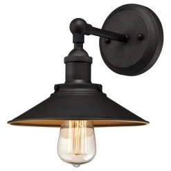 Louis 1-Light Oil Rubbed Bronze Wall Mount Sconce by Westinghouse