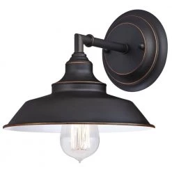 Iron Hill 1-Light Oil Rubbed Bronze Wall Fixture by Westinghouse