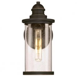 Vicksburg Medium 1-Light Oil Rubbed Bronze with Highlights Outdoor Wall Mount Lantern with Clear Seeded Glass by Westinghouse -Westinghouse Shop oil rubbed bronze with highlights westinghouse outdoor sconces 6373900 c3 1000
