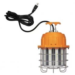 60-Watt Orange and Chrome Integrated High-Lumen LED Plug-In Work Light by Westinghouse
