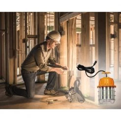 100-Watt Orange and Chrome Integrated High-Lumen LED Plug-In Work Light by Westinghouse 11 100-Watt Orange and Chrome Integrated High-Lumen LED Plug-In Work Light by Westinghouse -Westinghouse Shop orange with chrome westinghouse shop lights 6549300 31 1000