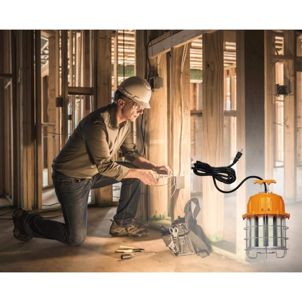 100-Watt Orange and Chrome Integrated High-Lumen LED Plug-In Work Light by Westinghouse 6 100-Watt Orange and Chrome Integrated High-Lumen LED Plug-In Work Light by Westinghouse - Image 6