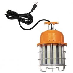 100-Watt Orange and Chrome Integrated High-Lumen LED Plug-In Work Light by Westinghouse
