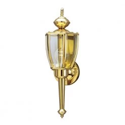 1-Light Polished Brass Outdoor Wall Mount Coach Light Sconce by Westinghouse