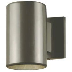 1-Light Polished Graphite on Steel Cylinder Outdoor Wall Lantern Sconce by Westinghouse