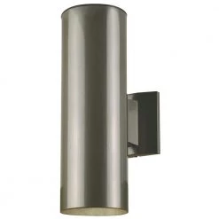 2-Light Polished Graphite on Steel Cylinder Outdoor Wall Lantern Sconce by Westinghouse