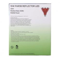 100W Equivalent Red PAR38 LED Weatherproof Flood Light Bulb by Westinghouse 14 100W Equivalent Red PAR38 LED Weatherproof Flood Light Bulb by Westinghouse -Westinghouse Shop red westinghouse colored light bulbs 3314700 76 1000