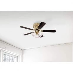 Contempra Trio 42 in. LED Satin Brass Ceiling Fan with Light Kit by Westinghouse -Westinghouse Shop satin brass westinghouse ceiling fans with lights 7231500 31 1000
