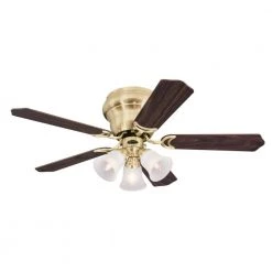 Contempra Trio 42 in. LED Satin Brass Ceiling Fan with Light Kit by Westinghouse