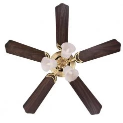 Contempra Trio 42 in. LED Satin Brass Ceiling Fan with Light Kit by Westinghouse -Westinghouse Shop satin brass westinghouse ceiling fans with lights 7231500 c3 1000