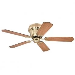 Contempra Trio 42 in. LED Satin Brass Ceiling Fan with Light Kit by Westinghouse -Westinghouse Shop satin brass westinghouse ceiling fans with lights 7231500 fa 1000