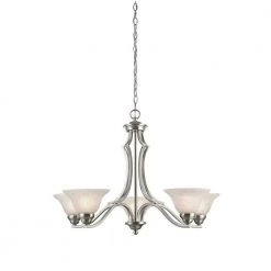 Fallon 5-Light Satin Platinum Chandelier by Westinghouse