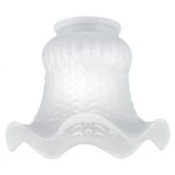 4-1/8 in. Satin Crimp Shade with 2-1/4 in. Fitter and 5 in. Width by Westinghouse