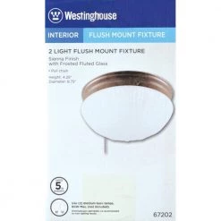 2-Light Sienna Flush Mount by Westinghouse -Westinghouse Shop sienna westinghouse flush mount lights 6720200 1f 1000