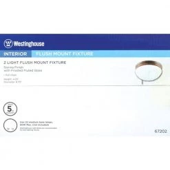 2-Light Sienna Flush Mount by Westinghouse -Westinghouse Shop sienna westinghouse flush mount lights 6720200 44 1000