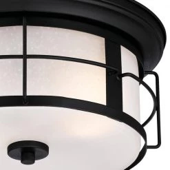 Orwell 2-Light Textured Black Outdoor Flush Mount by Westinghouse -Westinghouse Shop textured black westinghouse outdoor flush mount lights 6339200 c3 1000