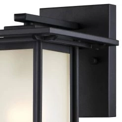 Clarissa Textured Black Outdoor Wall Lantern Sconce by Westinghouse -Westinghouse Shop textured black westinghouse outdoor sconces 6203800 4f 1000
