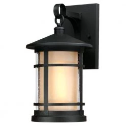 Albright Textured Black 1-Light Outdoor Wall Lantern Sconce by Westinghouse