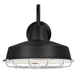 Academy 1-Light Textured Black Outdoor Integrated LED Wall Lantern Sconce with Dusk to Dawn Sensor by Westinghouse -Westinghouse Shop textured black westinghouse outdoor sconces 6359600 c3 1000