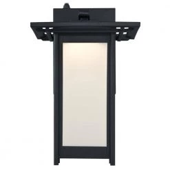 Clarissa LED 1-Light Textured Black Outdoor Integrated LED Wall Lantern Sconce with Dusk to Dawn Sensor by Westinghouse -Westinghouse Shop textured black westinghouse outdoor sconces 6361100 c3 1000