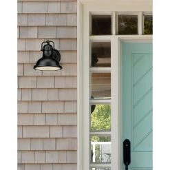 Orson 1-Light Textured Black LED Outdoor Dimmable Wall Mount Light Clear Prismatic Lens Dark Sky Friendly by Westinghouse 13 Orson 1-Light Textured Black LED Outdoor Dimmable Wall Mount Light Clear Prismatic Lens Dark Sky Friendly by Westinghouse -Westinghouse Shop textured black westinghouse outdoor sconces 6580800 31 1000