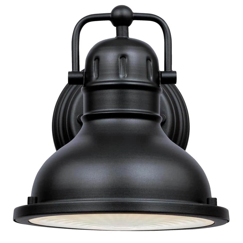 Orson 1-Light Textured Black LED Outdoor Dimmable Wall Mount Light Clear Prismatic Lens Dark Sky Friendly by Westinghouse 5 Orson 1-Light Textured Black LED Outdoor Dimmable Wall Mount Light Clear Prismatic Lens Dark Sky Friendly by Westinghouse - Image 5