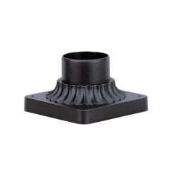 Textured Black Cast Aluminum Outdoor Pedestal Mount for Post Light by Westinghouse