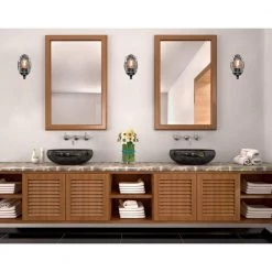 Barnwell 1-Light Textured Iron and Barnwood Wall Mount Sconce by Westinghouse -Westinghouse Shop textured iron barn westinghouse wall sconces 6331600 4f 1000