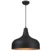 Carmen 1-Light Washed Copper Mini Pendant with Clear Textured Glass Shade by Westinghouse