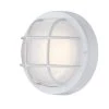 1-Light Textured White LED Outdoor Bulkhead Light by Westinghouse