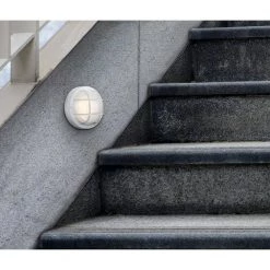 1-Light Textured White LED Outdoor Bulkhead Light by Westinghouse 9 1-Light Textured White LED Outdoor Bulkhead Light by Westinghouse -Westinghouse Shop textured white westinghouse bulkhead lights 6113900 76 1000