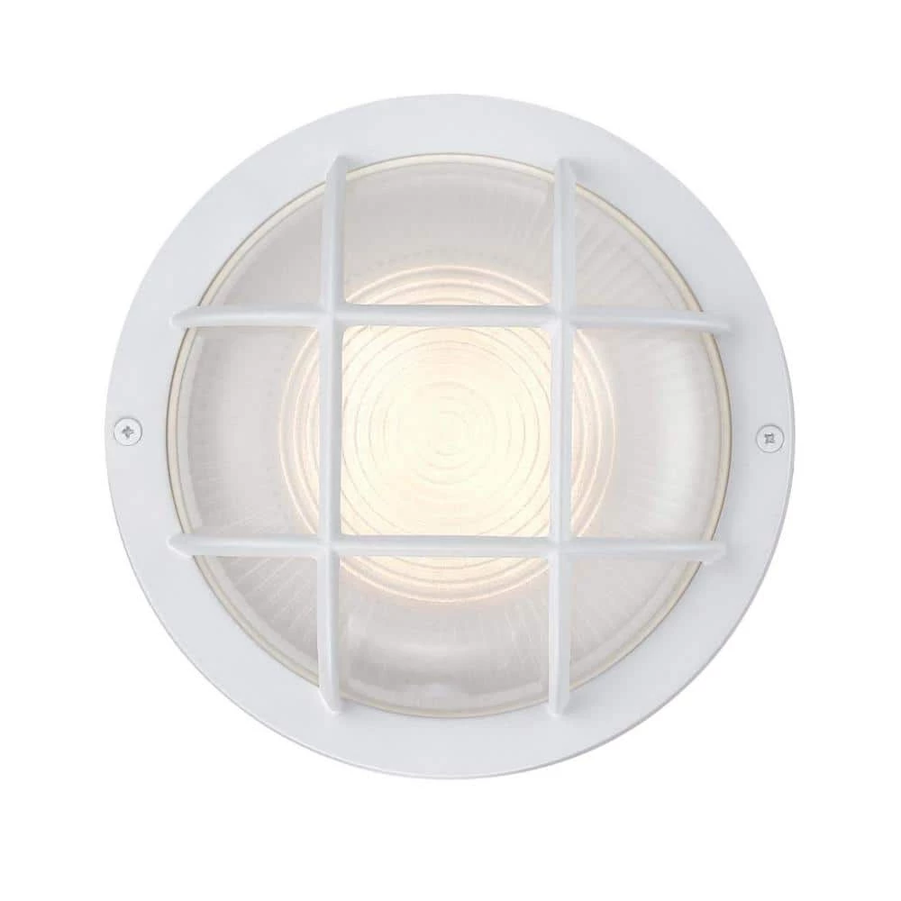 1-Light Textured White LED Outdoor Bulkhead Light by Westinghouse 3 1-Light Textured White LED Outdoor Bulkhead Light by Westinghouse - Image 3