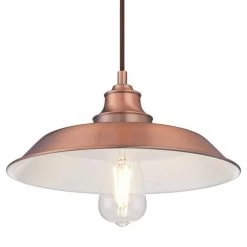 Iron Hill 1-Light Washed Copper Pendant by Westinghouse -Westinghouse Shop washed copper westinghouse chandeliers 6370500 c3 1000
