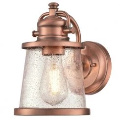 Emma Jane 1-Light Washed Copper Outdoor Wall Lantern Sconce by Westinghouse