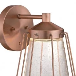 Corina Medium 1-Light Washed Copper LED Outdoor Wall Mount Lantern with Clear Seeded Glass by Westinghouse 7 Corina Medium 1-Light Washed Copper LED Outdoor Wall Mount Lantern with Clear Seeded Glass by Westinghouse -Westinghouse Shop washed copper westinghouse outdoor sconces 6373500 4f 1000
