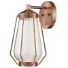 Corina Medium 1-Light Washed Copper LED Outdoor Wall Mount Lantern with Clear Seeded Glass by Westinghouse