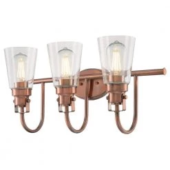 Ashton 3-Light Washed Copper Wall Mount Bath Light by Westinghouse -Westinghouse Shop washed copper westinghouse vanity lighting 6574800 4f 1000