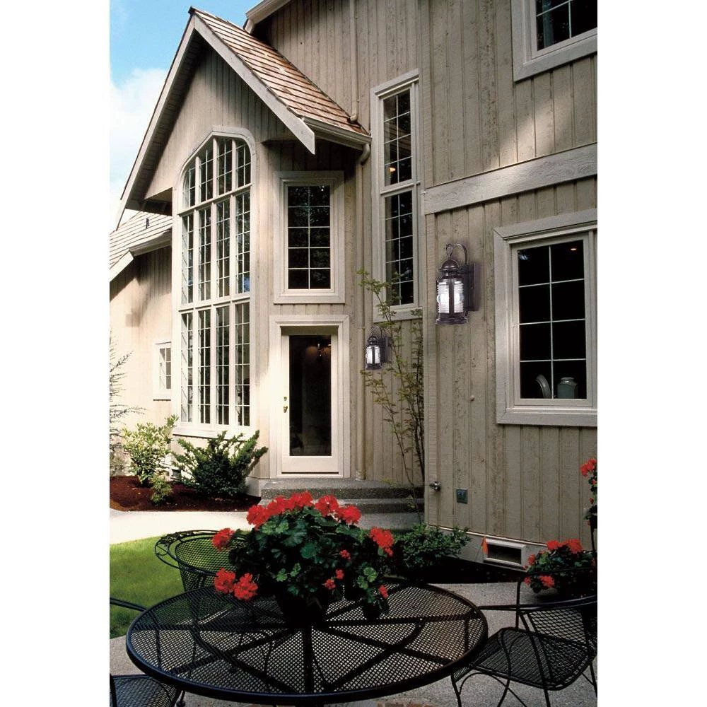 Weatherby Wall-Mount 1-Light Outdoor Weathered Bronze Wall Lantern Sconce by Westinghouse 2 Weatherby Wall-Mount 1-Light Outdoor Weathered Bronze Wall Lantern Sconce by Westinghouse - Image 2