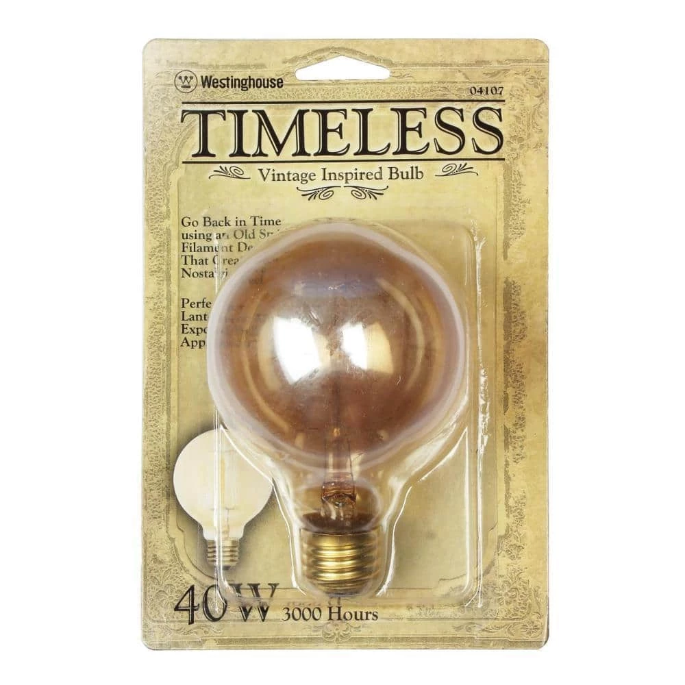 40-Watt G25 Timeless Vintage Inspired Incandescent Light Bulb by Westinghouse 2 40-Watt G25 Timeless Vintage Inspired Incandescent Light Bulb by Westinghouse - Image 2