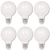 40-Watt Equivalent G25 Dimmable Edison Filament LED Light Bulb Soft White Light (6-Pack) by Westinghouse
